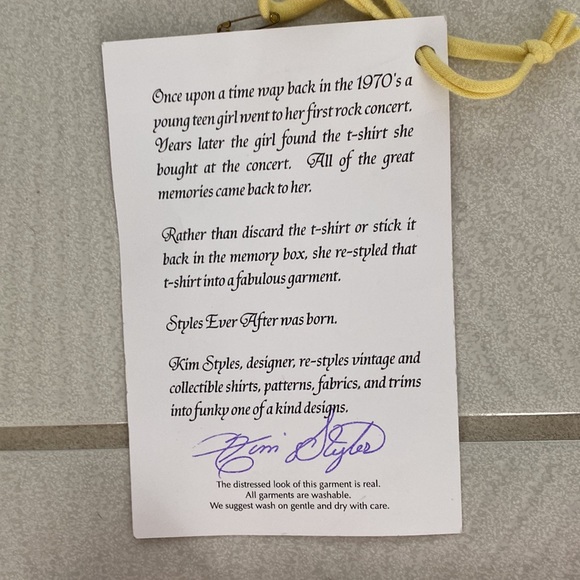 Vintage Styles Ever After Handmade Van Halen brown pink brown lace vest OS - Picture 8 of 8